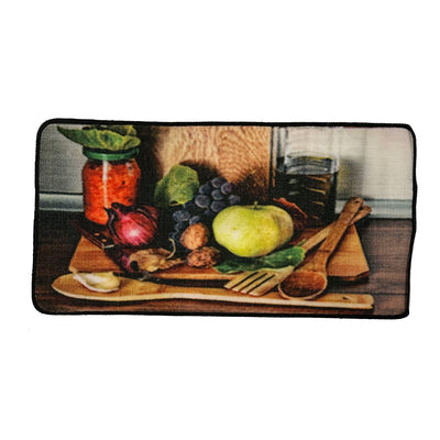 1 of 1:Tapis de cuisine antidérapant motif légumes, 45 x 91 cm 