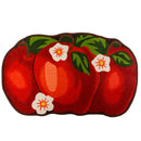 1 of 1:Sweet Tomato Printed Skid-Resistant Kitchen Rug Mat, Red-Brown, 20x32 Inches 