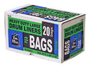 1 of 1:Heavy Duty Large Drum Liners, 50 Gallons, 37.5x48x10 Inches 