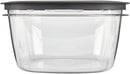 2 of 5:Rubbermaid Premier Easy Find Lids Food Storage Containers, 14 Cup, Gray 