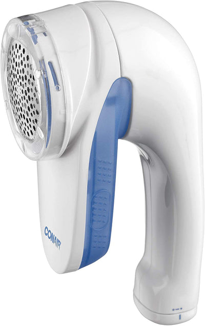 2 of 6:Conair Battery-Operated Fabric Defuzzer Lint Shaver, White 