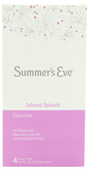 1 of 1:Lot de 4 nettoyants douche Summer's Eve Island Splash, 125 ml chacun 