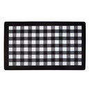 3 of 3:Buffalo Check Decorative Anti-Fatigue Mat, Black-White, 18x30 Inches 