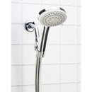 2 of 4:Bath Bliss Fiji - Juego de cabezal de ducha y cable Monsoon de 5 funciones, gris cromo 