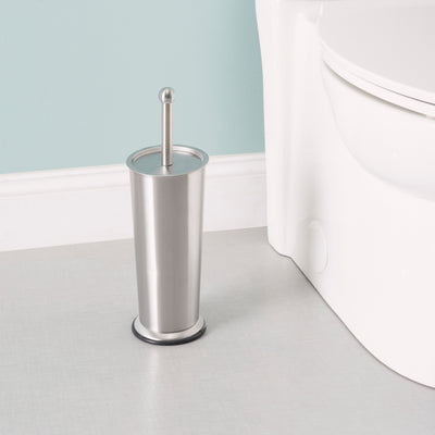 3 of 4:Home Basics Stainless Steel Toilet Brush, Chrome, 4x15.5 Inches 