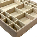 2 of 2:Solution de rangement ultime pour bijoux PREMIUS, plateau empilable, 14 x 10 x 1 pouces, gris, 41 compartiments 