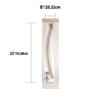 3 of 4:Home Basics Steel Curved Shower Rod, Satin Nickel, Adjusts 42-72 Inches 