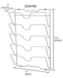5 of 6:Home Basics Wall or Cabinet Mount Lid Rack 