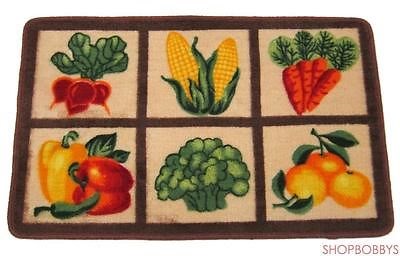 1 of 1:Alfombrilla de cocina Six Square Mix de vegetales - 19x31 