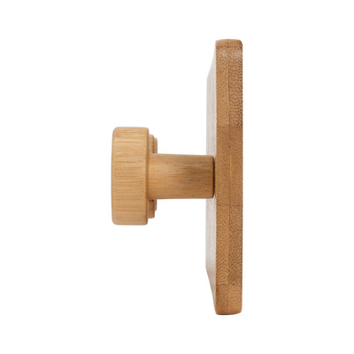 4 of 4:Simplify Bamboo Over the Door 3 Hook Rack, White 