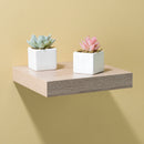 5 of 6:Étagère flottante carrée décorative en bois Home Basics, design chêne, 23 x 23 x 3,8 cm 