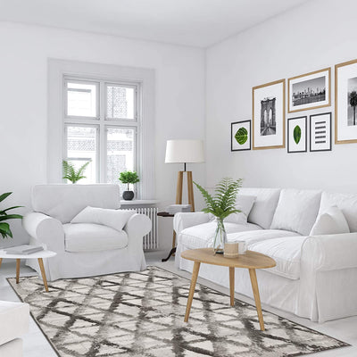 8 of 14:Achim Capri 3 Piece Rug Set, Rizzy Grey, 3-Piece Set, 2x3, 2x5, 5x7 Feet 