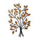 1 of 1:PREMIUS Metal Tree With Amber Leaves Wall Decor, Black, 16x23 Inches 