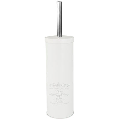 6 of 8:Home Basics Paris Design Escobillero, Blanco 
