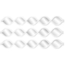 1 of 2:Ensemble de 3 miroirs décoratifs tressés Premius, blanc, 19,5 x 40 pouces 