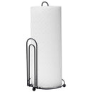 1 of 5:Home Basics Double Wire Free Standing Paper Towel Holder, Black 