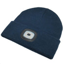 4 of 5:Beamie Hat With Built-in Rechargeable Led Head Lights, Navy 