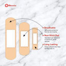 4 of 7:Bio Swiss Adhesive Sterile Bandages With Assorted Sizes, 100 Count 