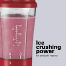 2 of 5:Hamilton Beach Personal Creations Single-Serve Blender With Travel Lid, Red, 14 Ounces 
