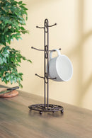 6 of 6:Home Basics Scroll Collection Mug Tree Holder, Rustic Bronze 