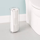 3 of 4:Home Basics Chrome Plated Steel Bath Tissue Reserve 