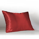 1 of 1:Better Home 100% Satin Zippered Pillow Protector Standard Size Burgundy - 19x25 