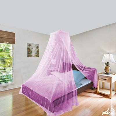 2 of 7:Just Relax Elegant Mosquito Net Bed Canopy Set, Pink, Twin-Full 