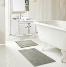 1 of 2:Derby 2-Piece Microfiber Bath Mat Set, Silver, 17x24 and 20x30 Inches 