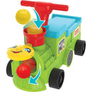 3 of 3:Fisher-Price Ride On for Kids and Baby Extra-Wide Wheels Tootin’ Train Ride-On, Blue 