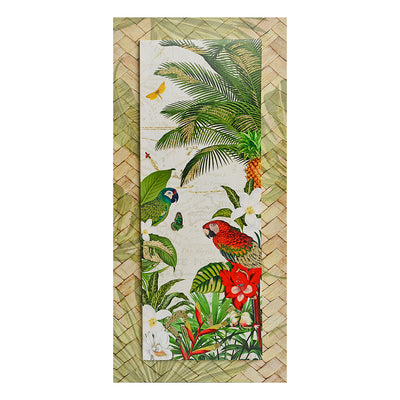 1 of 1:PREMIUS Parrot Bird of Paradise Canvas Wall Art, 18x42 Inches 