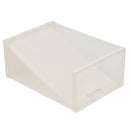 3 of 6:Boîte à chaussures Home Basics en plastique avec séparateur pour 2 paires, transparente, 34 x 24 x 15 cm 