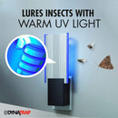 5 of 7:DynaTrap Flylight Indoor Plug-In Fly Trap with 2 AC Outlets, Black 