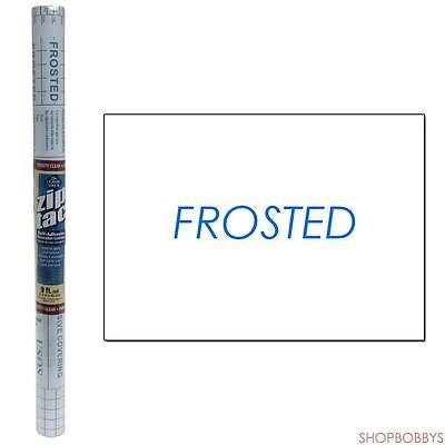 1 of 1:Zip Tac Self-Adhesive Decorative Shelf Liner Frosted Clear - 9 Ft X 18 In 