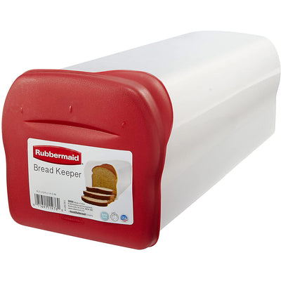 4 of 6:Rubbermaid Bread Keeper Food Storage Container, Red, 14.5x6.2x5.9 Inches 