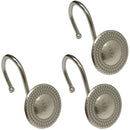 1 of 1:Popular Bath Dalvin Metal Shower Curtain Hooks, Nickel, 12 Pack 