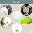 7 of 7:Just Relax - Juego de dosel para cama con mosquitera elegante, color blanco, individual 