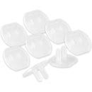 1 of 4:GE Plastic Child Safety Outlet Covers, Clear, 8 Pack 
