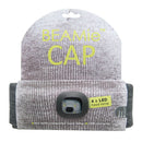 2 of 2:Gorro BEAMie con faros delanteros LED recargables integrados, gris 