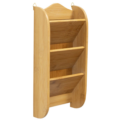 3 of 7:Porte-lettres 3 compartiments en bambou - Naturel 