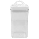 2 of 6:Home Basics Twist N’ Lock Square Food Storage Canister, Clear, 2.3 Liters 