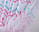 4 of 7:Cortina de ducha clásica estampada Chevron, multicolor, 70 x 72 pulgadas 