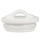 3 of 4:Home Basics 3 Piece Ceramic Canister Set with Bamboo Accents, White 