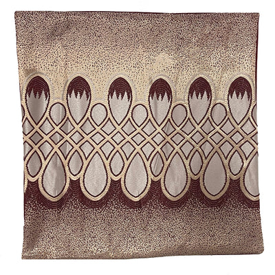 1 of 2:Emblem Decorative Cushion Cover, Burgundy, 18x18 Inches 
