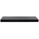 2 of 5:Home Basics Decorative Rectangular Wood Floating Shelf, Black, 23.5x9x1.5 Inches 