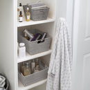 3 of 4:Lot de 3 paniers de rangement en rotin Simplify, gris 