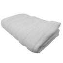 1 of 1:Feather And Stitch Zero Twist Bath Towel, 27x54 Inches, White 