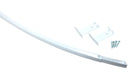1 of 3:Classic Touch Heavy Duty Curved Curtain Rod, White, 28-48 Inches 