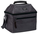 3 of 8:PackIt Freezable Canvas Utility Cooler Bag con asa, capacidad para 18 latas, gris carbón 
