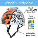 3 of 5:Raskullz Dry-Erase Color Me Helmet, Ages 3-5 Years, Orange-Black 