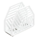 1 of 4:Home Basics Cast Iron Lines Design Napkin Holder, White, 5.5x2x4.75 Inches 